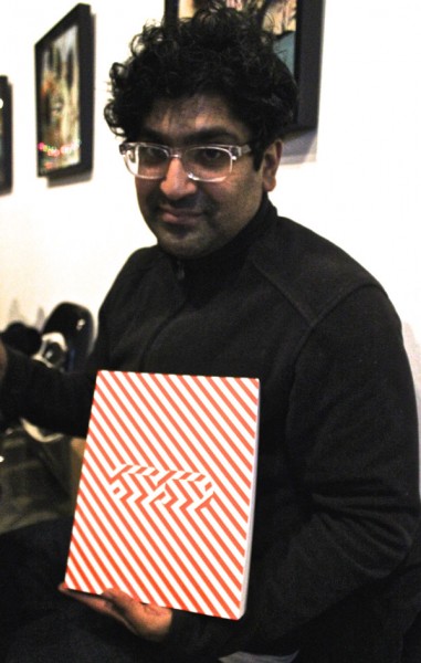 Book designer and artist Osman Khan.
