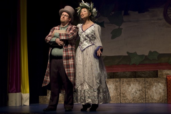 Brian O. Jackson and Rachael Gehlert in "Every Christmas Story Ever Told (And Then Some!)". Photo courtesy of Weathervane Playhouse