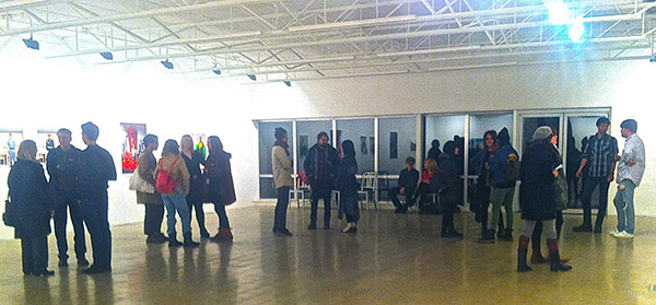 The opening night crowd, as the show wanes to a close.