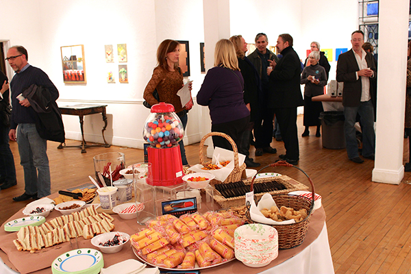 the MUNDANE spread, including everyone's favorite foods: PB&J, Red Vines, Twinkies, peanut brittle, and double-stuff Oreos.