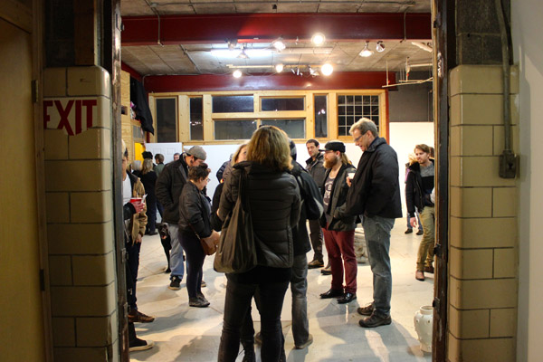 The opening night crowd at Popps.