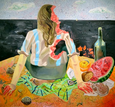 Dana Schutz "Gouged Girl."