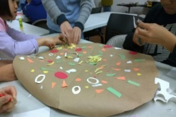 One lesson featured in our book is the Healthy Pizza Project, which uses collage to encourage creative expression and healthy eating. Watch our video tutorial.