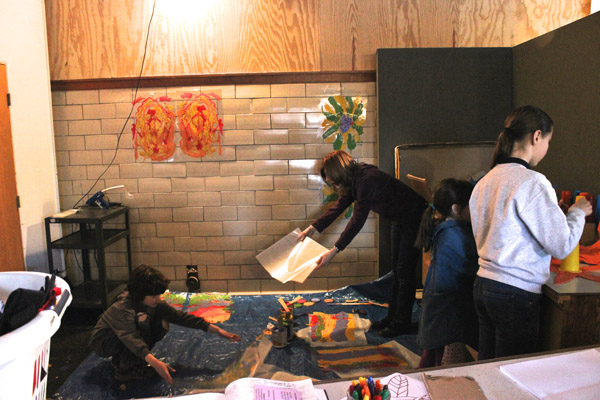 Parade-makings in progress at Popps.