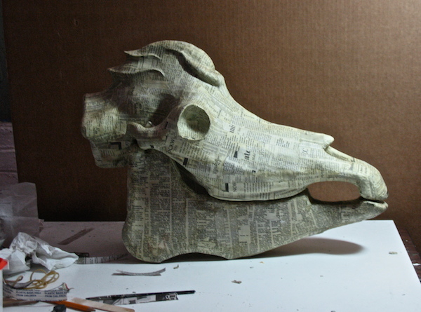 Papier-mache Skull